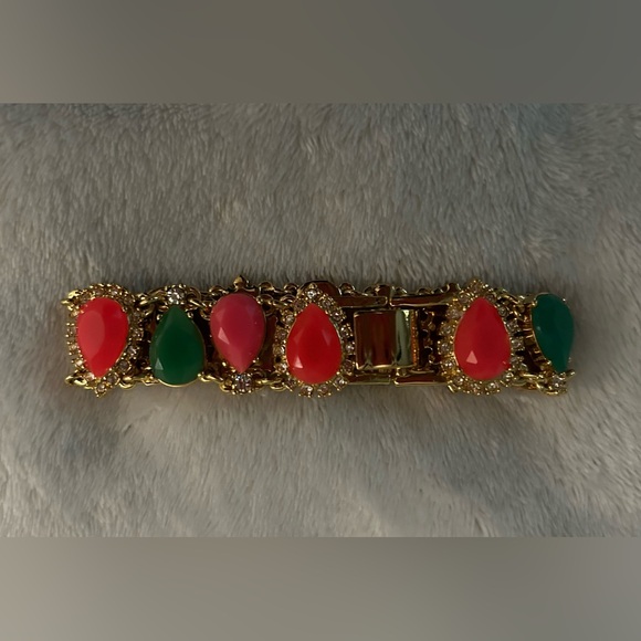 Like New Kate Spade Flight of Fancy Balloon Bouquet Bracelet 12k Gold Plate - Picture 4 of 8